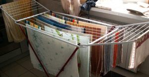 Drying clothes indoors
